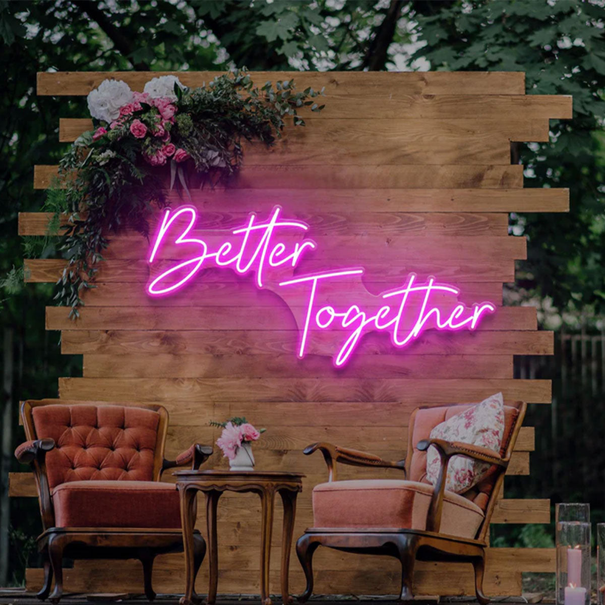 Better Together - Romantic Wedding LED neon sign by NeonCS